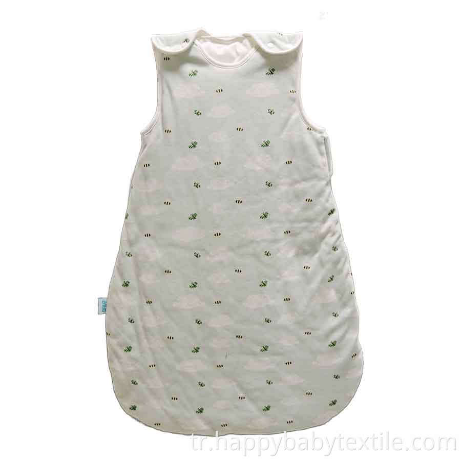 Pamuklu baskılı yelek uyku tulumu Cotton Printed Vest Sleeping Bag